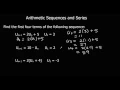 Recurrence Relations