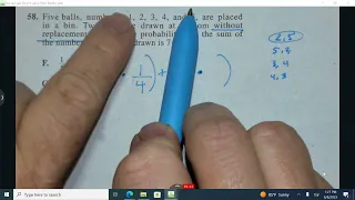 Q58 ACT Math June 2018 Form A11