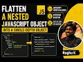 Flatten a nested JavaScript Object into a single-depth Object JavaScript coding challenges