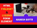 HTML Fieldset and Legend Form Element