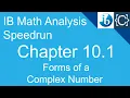 Chapter 10 1 Forms of a Complex Number CodingBytes IB Math Analysis Speedrun