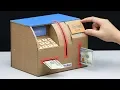Build Personal ATM Machine Wit raw and Deposit Money from Cardboard