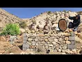 Lagu Nomadic Life: Jahangir's Effort to Build a Bathroom Wall with Natural Stones in the Mountains