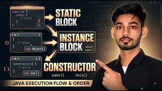 Core Java Static Block Instance Block Constructor this super Execution Flow Sudhir Sir