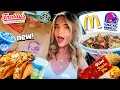 Eating NEW FAST FOOD MENU ITEMS for 24 HOURS