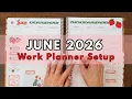 June 2026 Work Planner Setup - Planning my Content in my Laurel Denise Scout Planner