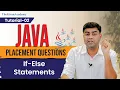 Java Interview Question If-Else Statements Kiran Sir Tutorial