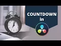 CountDown Text Effect in Davinci Resolve 15
