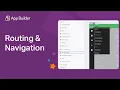 Routing and Navigation in App Builder