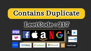 Contains Duplicate LeetCode 217 Easy