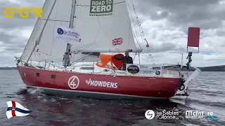 GGR First and Second, transit Australia. Simon and Kirsten pass through the half way gate in Hobart