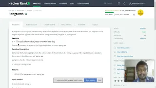 Pangrams HackerRank Solution in Java