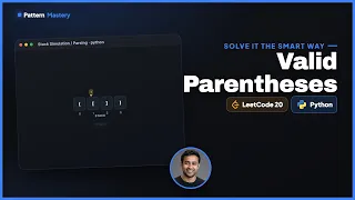 Valid Parentheses - LeetCode 20 Stack Simulation Parsing Python