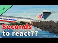 Catching fire SECONDS after takeoff American Flight 1400