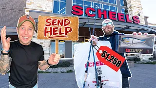 NO BUDGET Fishing Challenge at the World's LARGEST Fishing Store!