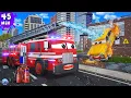 Download Lagu Fire Accident Rescue:Criminal Truck Chasing Super Car | Fire Engine \u0026 Police Cars Rescue Compilation