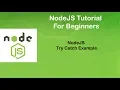 NodeJS Tutorial For Beginners Part11 Try Catch Example