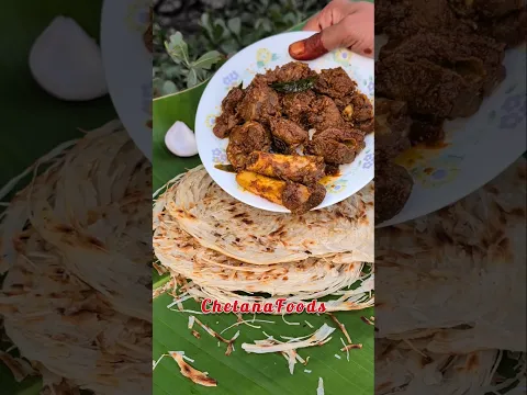Flaky Parotta & Mutton Curry🤤 Who loves this Combo?🤔