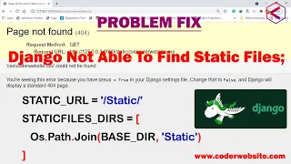 Django not able to find static files Staticfiles error 404 in Django unable to load CSS or JS