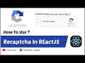 Recaptcha In React App Google Recaptch Integration