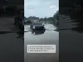 Post Storm Floodwaters Submerge Roads in Picayune Mississippi