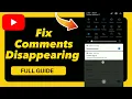 How to Fix Comments Disappearing on YouTube