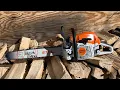 Testing out my new chainsaw STIHL Ms 271 Farm Boss