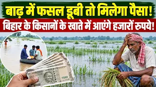 बाढ़ में फसल डूबी तो मिलेगा पैसा! बिहार के किसानों के खाते में आएंगे हजारों रुपये!