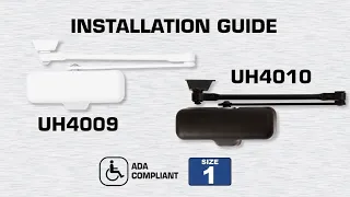 Universal Hardware UH4009 UH4010 Light Duty Residential Closer Parallel Mount Install Instructions