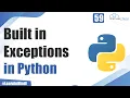 What are Python Errors and Built-in-Exceptions Complete Python Tutorial