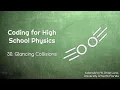 Coding for High School Physics 30 Glancing Collisions