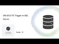 Understanding DELETE Trigger Sql Server