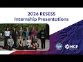 2026 RESESS Internship Presentations
