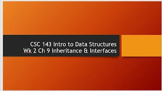 CSC 143 Building Java Programs Chapter 9 2 Superclass Lecture