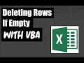 Deleting Empty Rows in Excel VBA