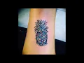 The meaning of a pineapple tattoo - original examples of drawings of a tattoo on a photo