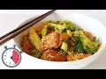 Mushroom-based Vegan Beef Chunks in a bowl, with a hearty texture and savory flavor, perfect for stews, stir-fries, or curries. - Video 4 of 1