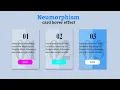 Neumorphism card hover effects using HTML CSS only