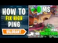 How to Fix High Ping Packet Loss Network Issues in Valorant on ANY PC