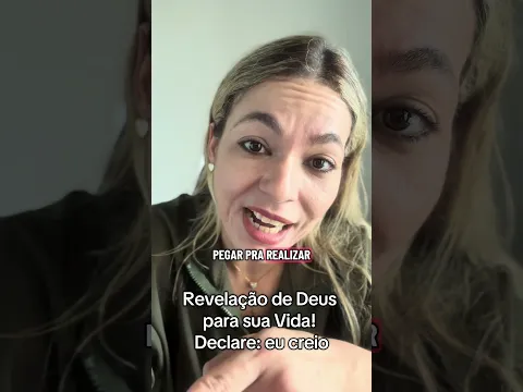 Revelação de Deus para  sua Vida! Declare: eu creio