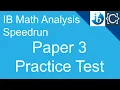 Paper 3 Practice Test CodingBytes IB Math Analysis Speedrun