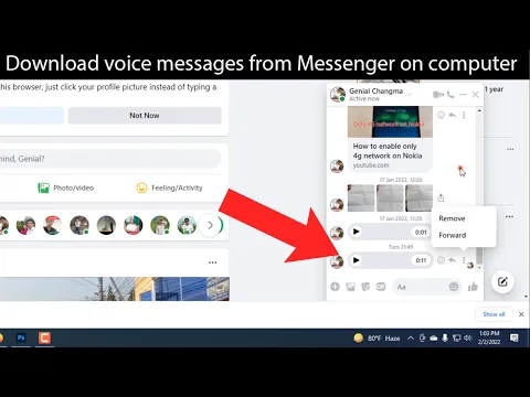 Download MP3 How to download voice message from messenger on PC