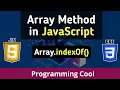 Array indexOf And lastIndexOf method JavaScript Tutorial For Beginners