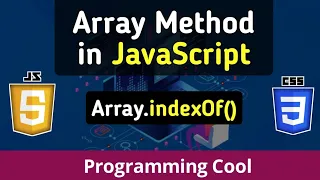 Array indexOf And lastIndexOf method JavaScript Tutorial For Beginners