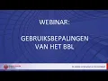 Lagu Webinar: Gebruiksbepalingen van het BBL
