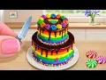 Download Lagu Mini Rainbow Cake Recipe With Chocolate | Stunning Rainbow Cake Decoration Ideas