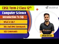 CBSE Term 2 Introduction To SQL DDL And DML Commands Class 12 Computer Science Akarsh Sir