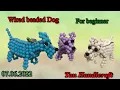 Tutorial ke 738 - Wired Beaded Dog keychain step by step for beginners