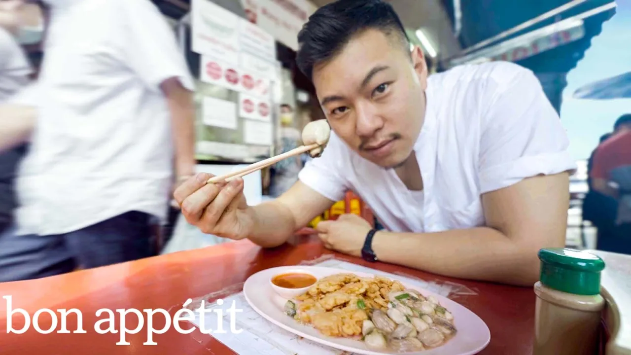 This Bangkok Street Omelet is Michelin-Rated   Street Food Tour With Lucas Sin   Bon Apptit