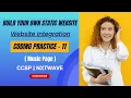 Coding Practice 11 Website Integration STATIC WEBSITE NxtWave CCBP